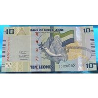 Сьерра Леоне. 10 леоне 2022 года Номер по каталогу: P37  Пресс Unc