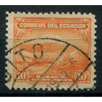 Эквадор - 1934/46г. - вулкан Чимборасо, 10 с - 1 марка - гашёная. Без МЦ!
