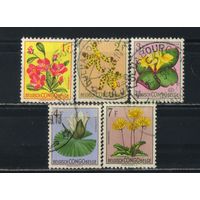 Бельгия Колонии Конго Бельгийское 1952 Цветы Стандарт #303.306-7.309.311