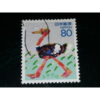 Япония 1995 День письма. Страус - почтальон