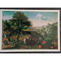 Открытка Лукас фан Фалькенборх. Около 1530 – 1597. Пейзаж с деревенским праздником. Нидерландская живопись XV – XVI в. Государственный Эрмитаж.