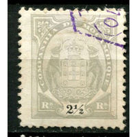 Португальские колонии - Мозамбик (Comp de Mocambique) - 1907 - Слоны с гербом 2 1/2R - [Mi.49] - 1 марка. Гашеная.  (Лот 159BA)