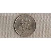 Ямайка 20 центов 1976 ФАО(dic)