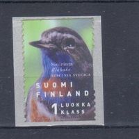 [2332] Финляндия 1999. Фауна.Птицы.Варакушка. Одиночный выпуск.Марка-самоклейка. MNH