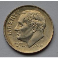 США, 10 центов (1 дайм), 2016 г. D