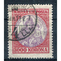 Венгрия - 1923г. - Мадонна Венгерская, 3000 Kr - 1 марка - гашёная. Без МЦ!