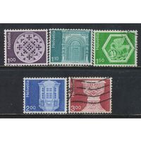 Швейцария 1974-9 Архитектура и реликвии Стандарт #1035,1037-8,1057,1160