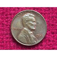 США 1 цент 1966 г.