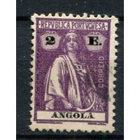 Португальские колонии - Ангола - 1923/1926 - Жница 2E - [Mi.223Ax] - 1 марка. Гашеная.  (Лот 102AZ)