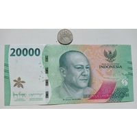 Werty71 Индонезия 20000 рупий 2022 UNC банкнота