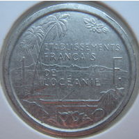 Океания 1 франк 1949 г. В холдере (g)