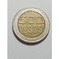 Колумбия 500 песо 2010 года .