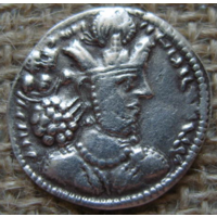 Персия.Империи Сасанидов shahpur ii(Шахпур 2) 309-379г.доН.Э. Кабул монетный двор  2,85гр.20,2мм.