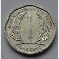Восточные Карибы, 1 цент 2002 г.