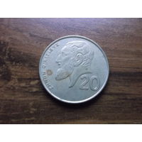 Кипр 20 центов 1991 (2)