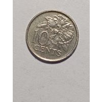 Тринидад и Тобаго 10 центов 2012 года .
