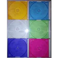 CD-box slim ( коробочки для дисков, набор из 6-ти штук)