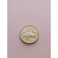 Мальта 1 цент 1991г(2)