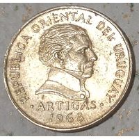 Уругвай 1 песо, 1968 (14-11-1(в))