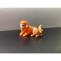 Обезьянки Киндер сюрприз игрушка обезьяна Натунс FERRERO животные Kinder Natoons. Золотистый львиный тамарин