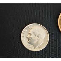 10 центов США дайм 1967