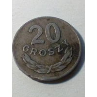 20 грошей Польша 1949 никель