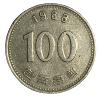 Южная Корея 100 вон, 1988