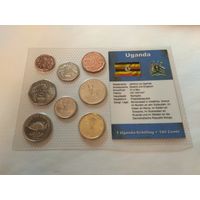 Монеты Уганда набор из 8 монет