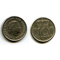 Нидерланды 10 центов 1950 качество