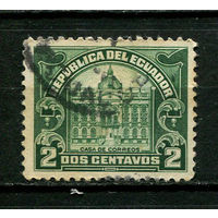 Эквадор - 1920/1924 - Архитектура 2С. Zwangszuschlagsmarken - [Mi.12z] - 1 марка. Гашеная.  (Лот 78CL)
