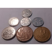 Бельгия.7 монет XF-UNC, одним лотом.