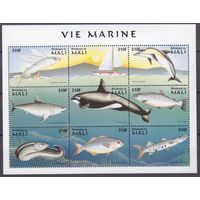 1997 Мали 1860-1868KL Морская фауна 15,00 евро