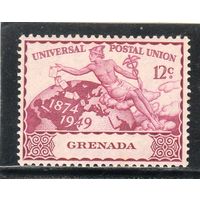 Гренада. Mi:GD 141. Гермес и глобус. 75 лет Всемирного почтового союза (ВПС).1949
