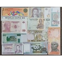 Набор из 18 банкнот разных стран - UNC