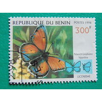 Бенин 1998г. Бабочки.
