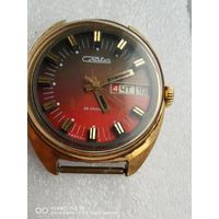 Мужские наручные часы Слава в позолоте ау 10 на ходу  аукцион 5 дней