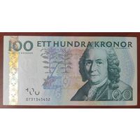 Швеция 100 крон 2007 года. Состояние аUNC+!