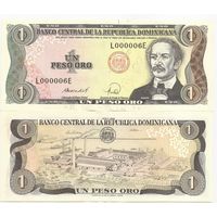 Доминиканская республика 1 песо образца 1988 года UNC p126c