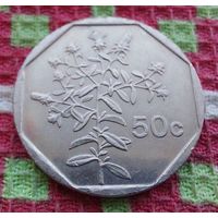 Мальта 50 центов 1998 года, UNC.