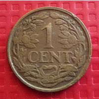 Нидерланды 1 цент 1925 г. #41037