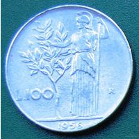 Италия, 100 лир 1956 года
