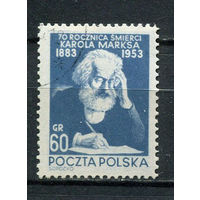 Польша - 1953 - Карл Маркс 60Gr - [Mi.795] - 1 марка. Гашеная.  (LOT P44)