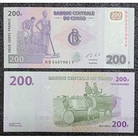 200 франков Конго 2013 г. UNC