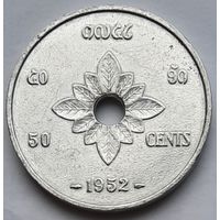 Лаос 50 центов 1952 г.