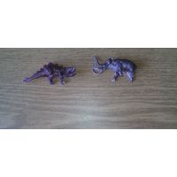 Мамонт и динозавр