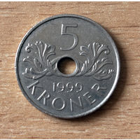 Норвегия 5 крон 1999
