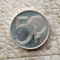 50 геллеров 2006 года Чехия. Чешская республика. Очень красивая монета!