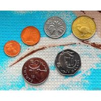 Гамбия набор монет 1, 2, 5, 10, 25, 50 бутут; 1 даласи. UNC
