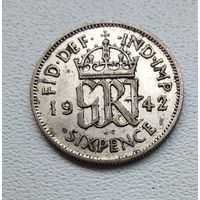 Великобритания 6 пенсов, 1942 4-10-34