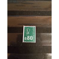 1976 Франция Марианна флюорисцентная бумага чистая клей MNH** (1-6)